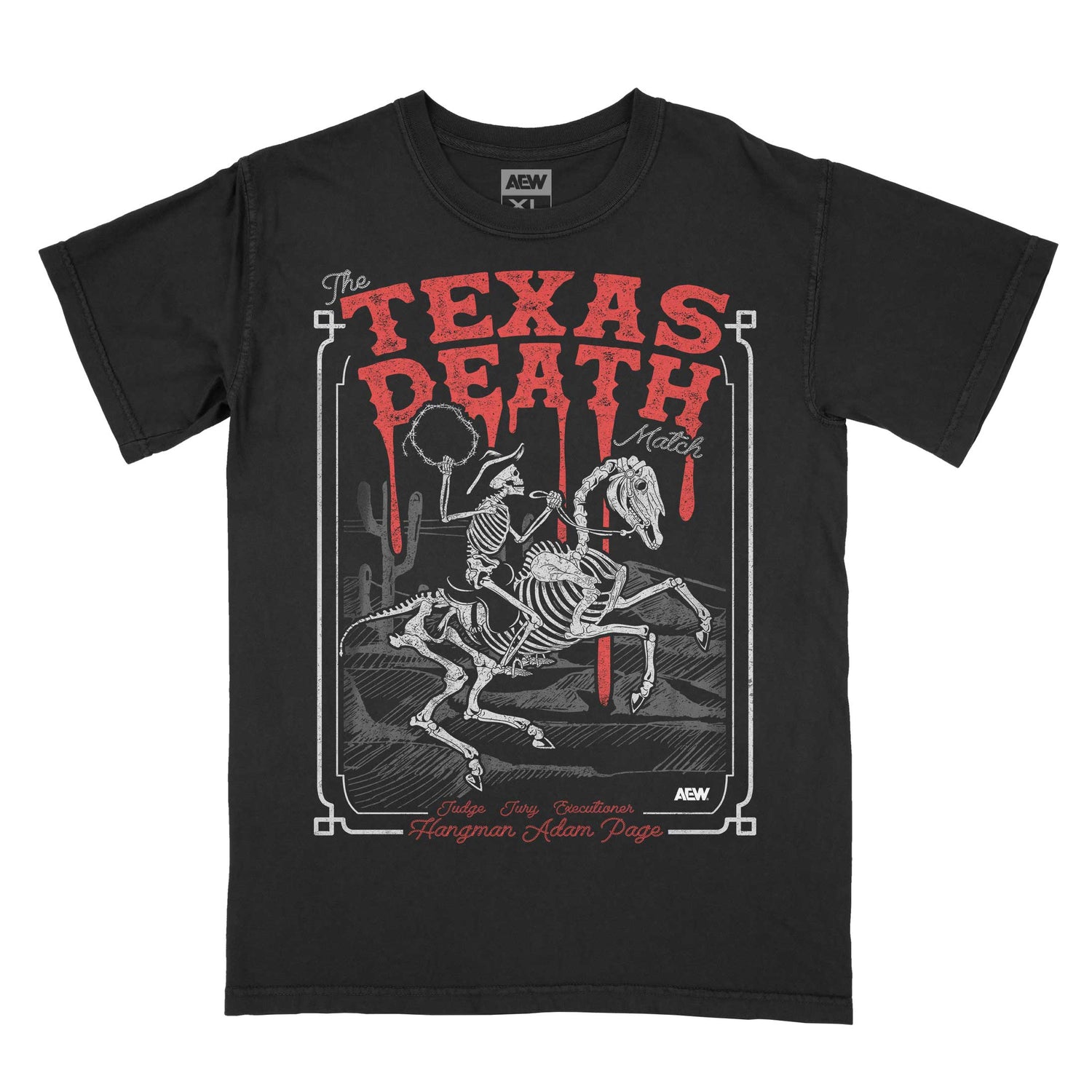 Hangman Adam Page The Texas Death Match T-Shirt T-Shirt PW Catalog
