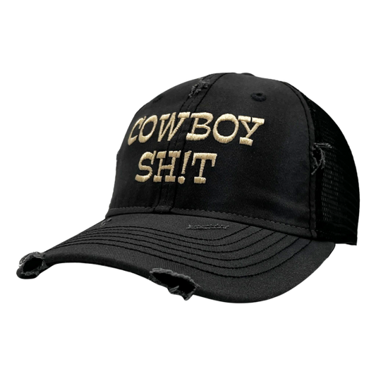Hangman Adam Page Cowboy Sh!t Dirty-Washed Mesh-Back Cap Hat PW Catalog