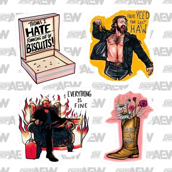 Hangman Adam Page Laptop Sticker 4-Pack Sticker PW Catalog