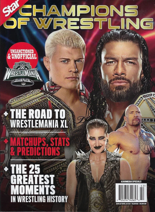 Star Champions of Wrestling Magazine The Road to Wrestlemania XL