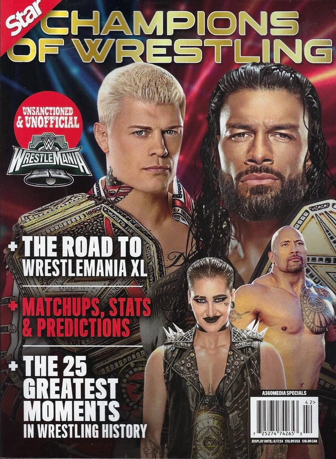 Star Champions of Wrestling Magazine The Road to Wrestlemania XL Magazine PWcatalog