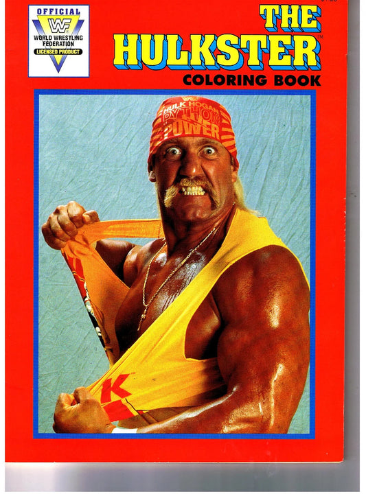 1991 WWF The hulkster Hulk Hogan Coloring Book