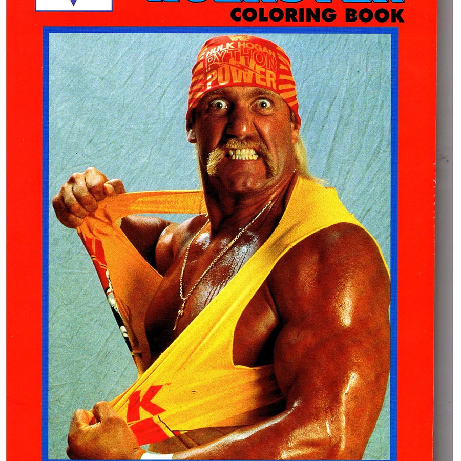 1991 WWF The hulkster Hulk Hogan Coloring Book Magazine Pwcatalog
