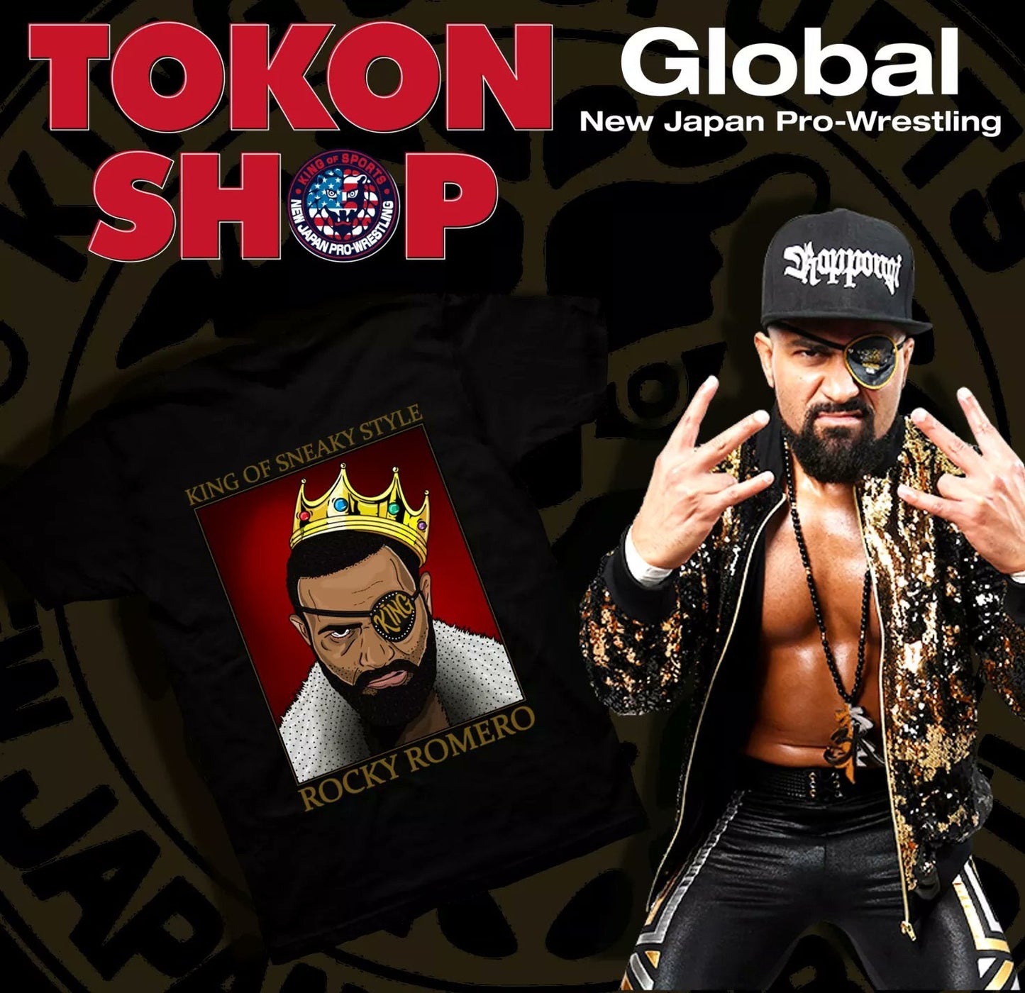 Rocky Romero King of Sneaky Style T-shirt T-Shirt PW Catalog