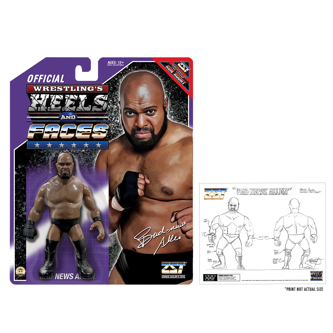 Zombie Sailor's Toys Wrestling's Heels & Faces 4 Bad News Allen Action & Toy Figures PWcatalog