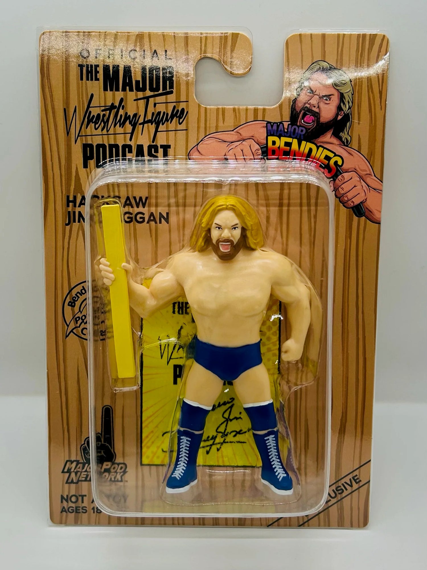 Major Wrestling Figure Podcast Major Bendies Hacksaw Jim Duggan Action & Toy Figures PWcatalog