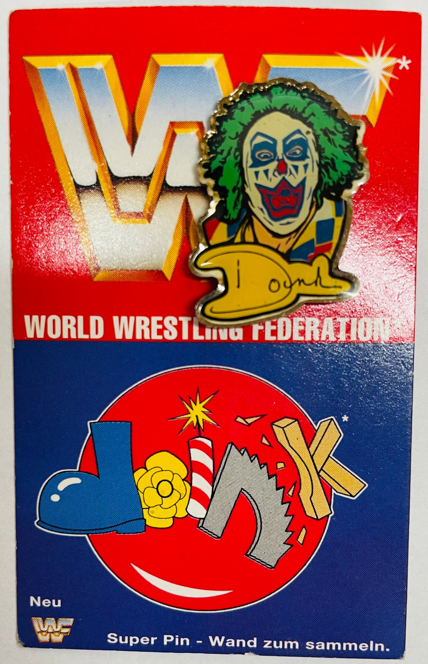 Doink the Clown Pin series 2 from Germany 1993