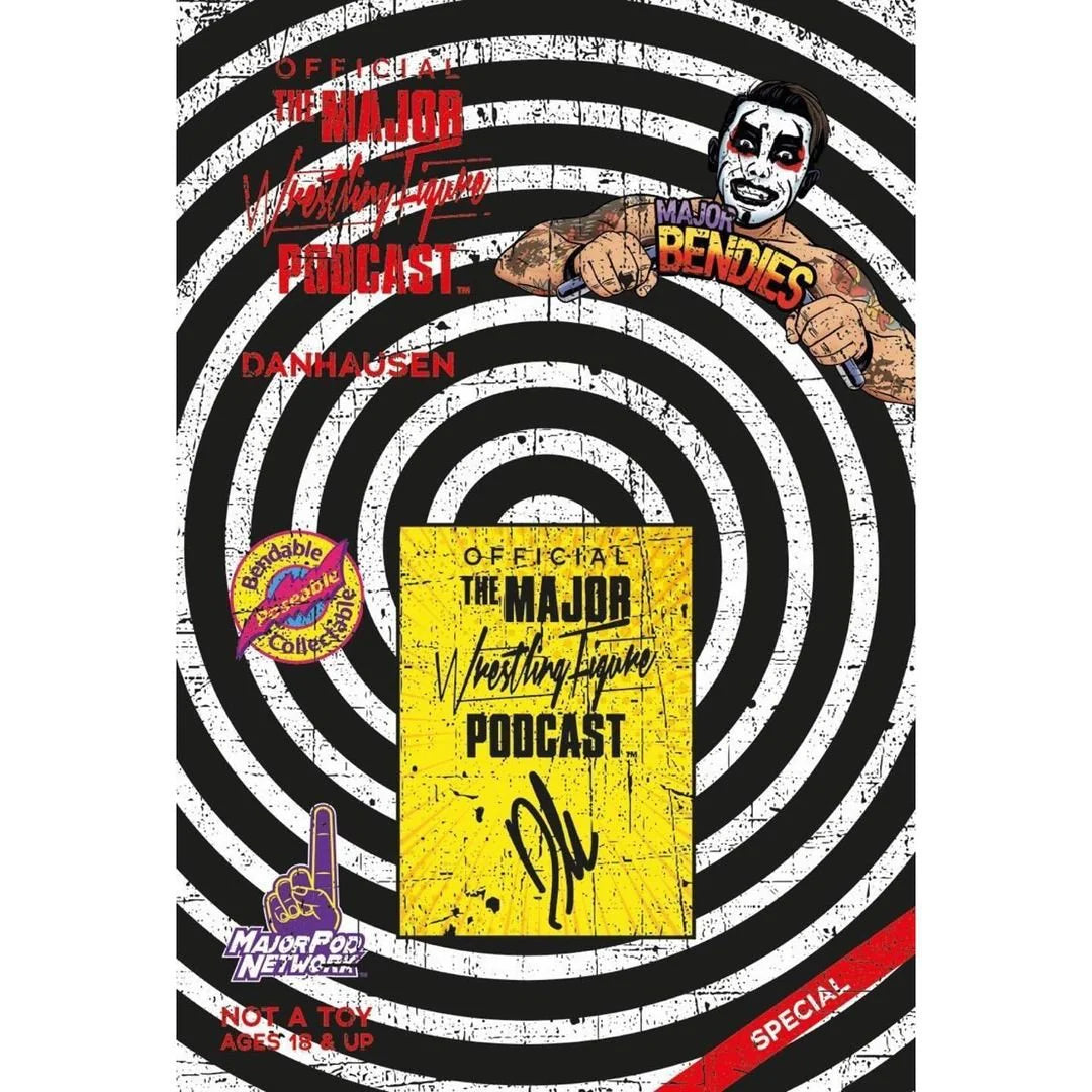 Major Wrestling Figure Podcast Major Bendies Danhausen [Exclusive] Action & Toy Figures PWcatalog