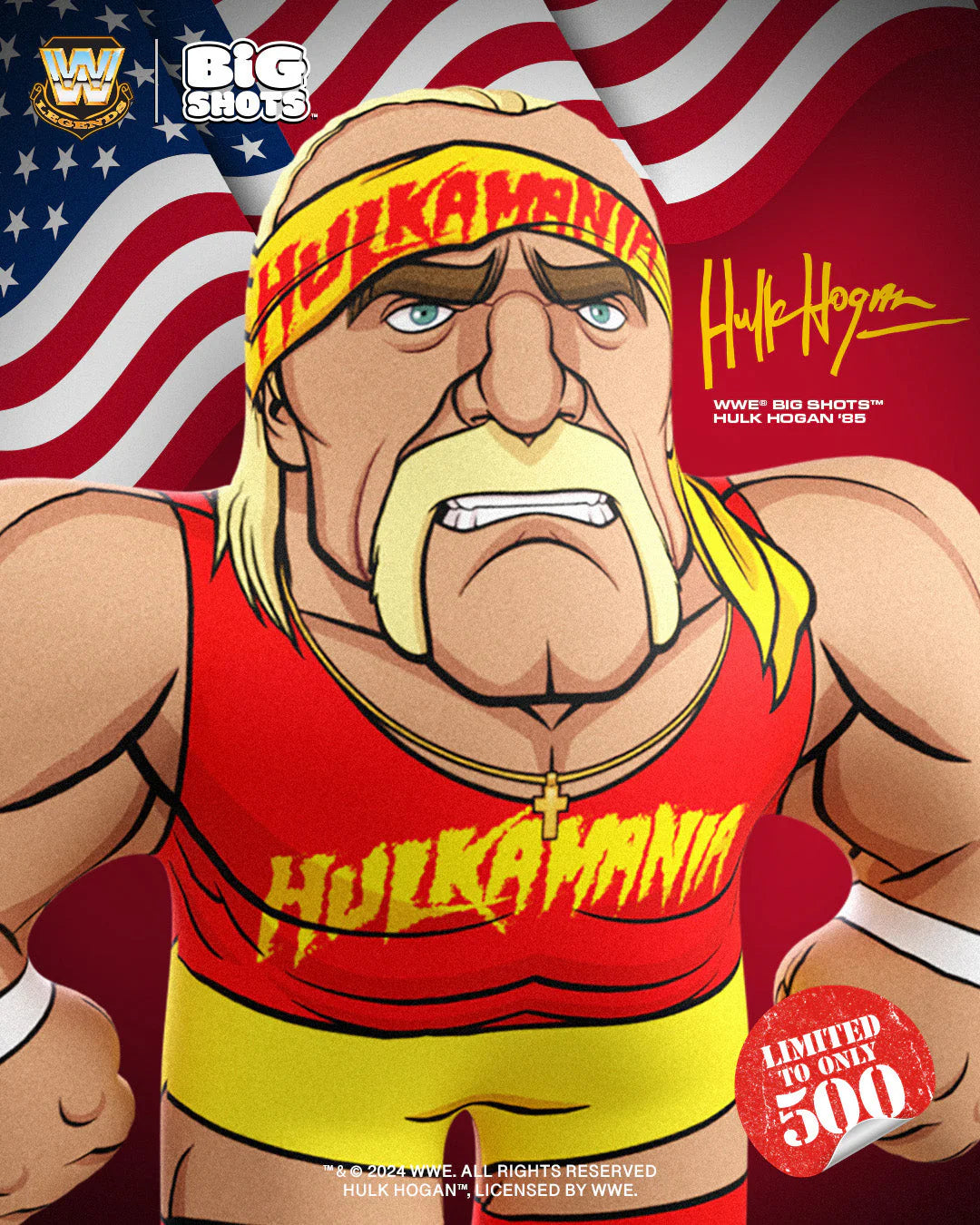 WWE Big Shots Hulk Hogan [1985 Edition] 2025 limited to 500 PWcatalog