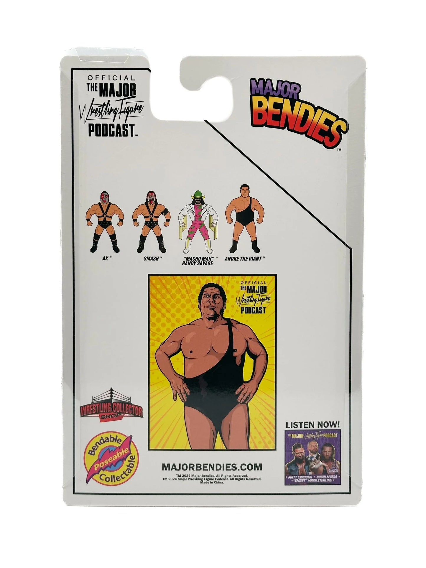 Major Wrestling Figure Podcast Major Bendies Andre the Giant [Exclusive] Action & Toy Figures PWcatalog