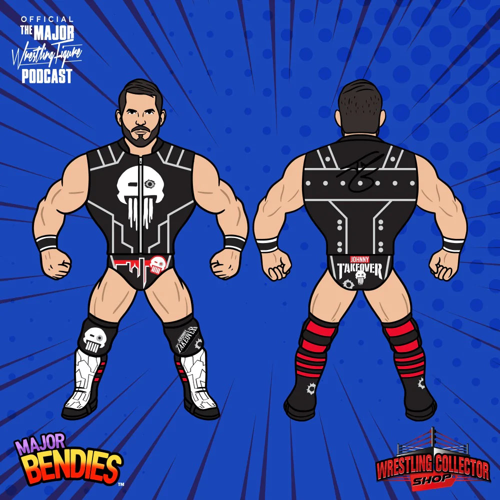 Major Wrestling Figure Podcast Major Bendies Johnny Gargano [Exclusive] Action & Toy Figures PWcatalog