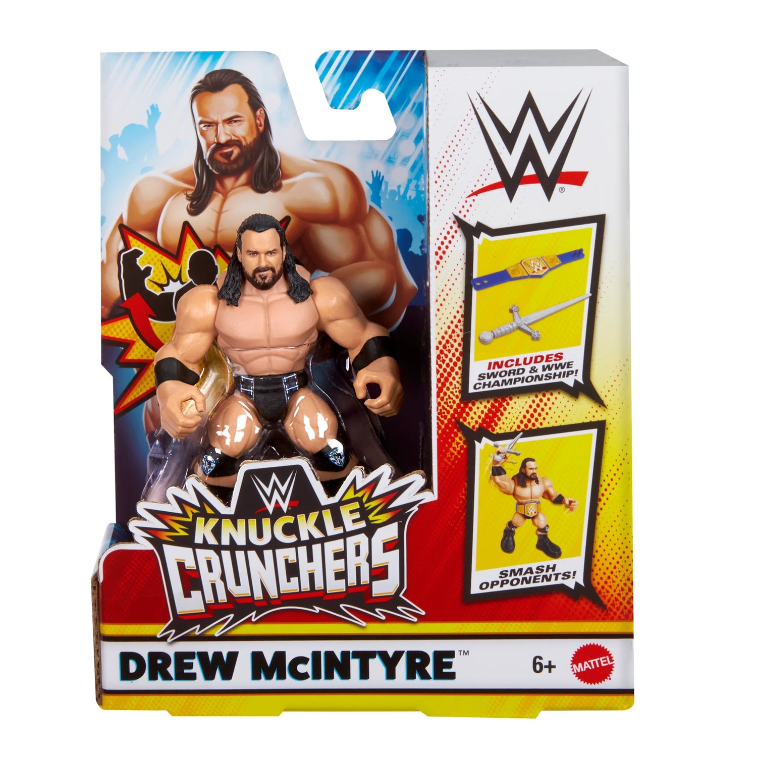 WWE Mattel Knuckle Crunchers Series 6 Drew McIntyre Action & Toy Figures PWcatalog