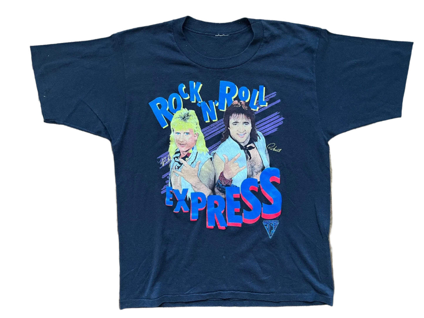 1986 NWA JCP Rock N Roll Express Ricky Morton and Robert Gibson T-Shirt Pwcatalog