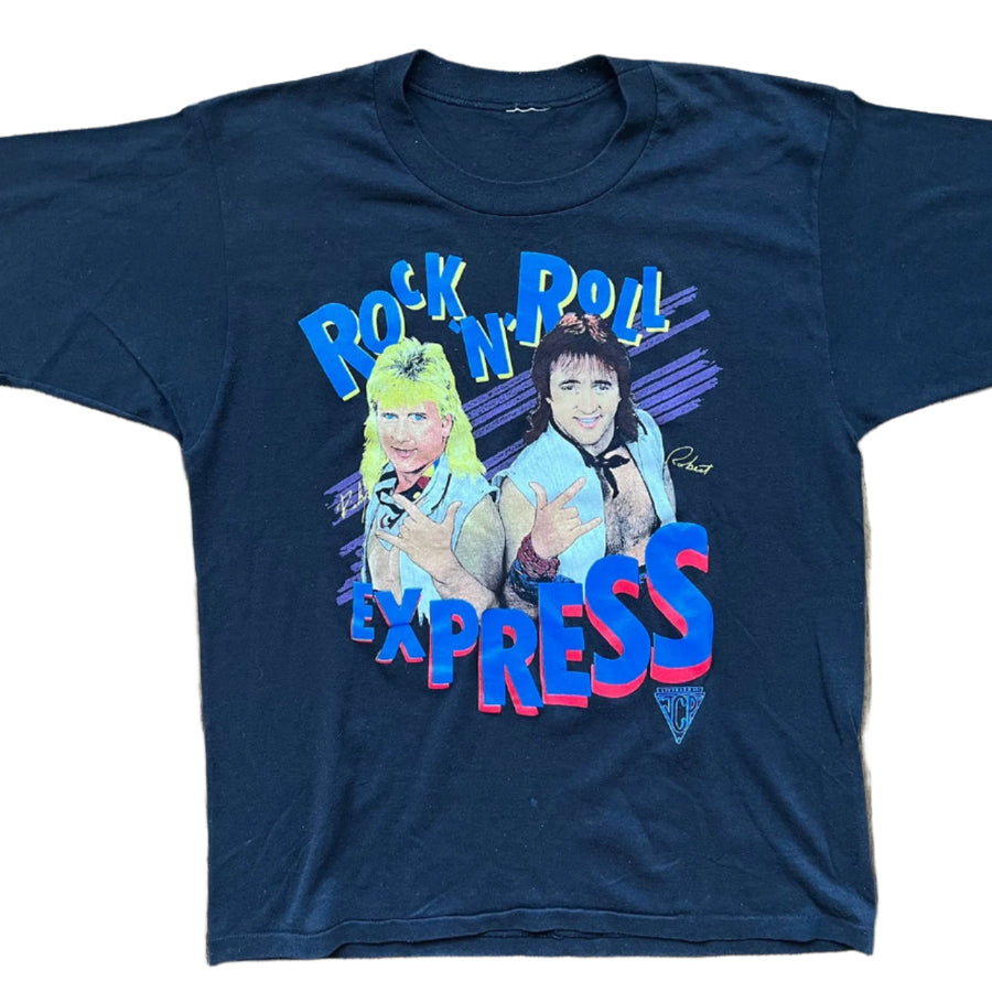 1986 NWA JCP Rock N Roll Express Ricky Morton and Robert Gibson T-Shirt Pwcatalog