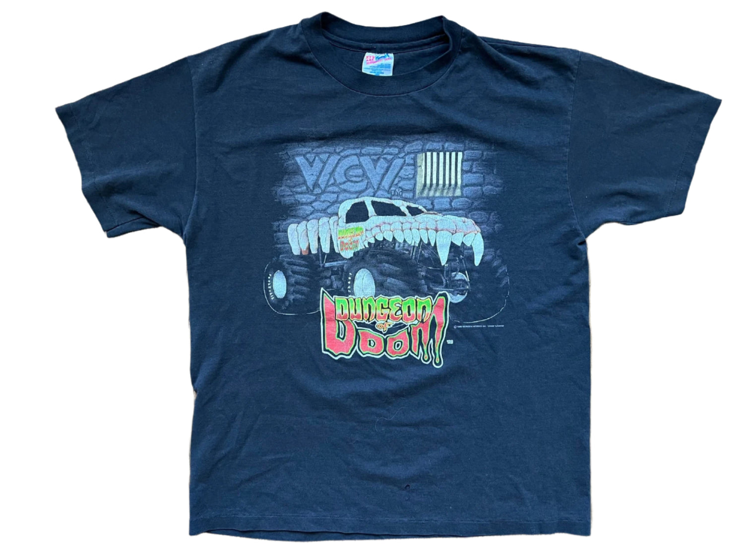 1995 WCW Dungeon of Doom Monster truck T-Shirt Pwcatalog