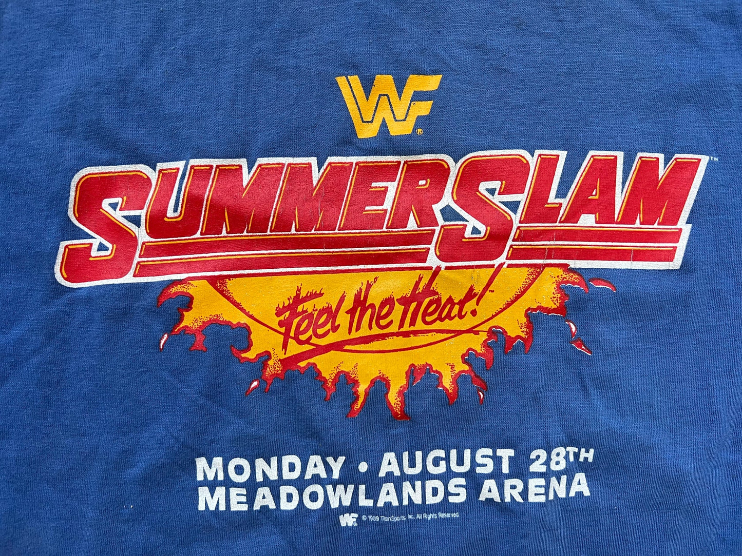 1989 WWF Summerslam T-shirt Pwcatalog