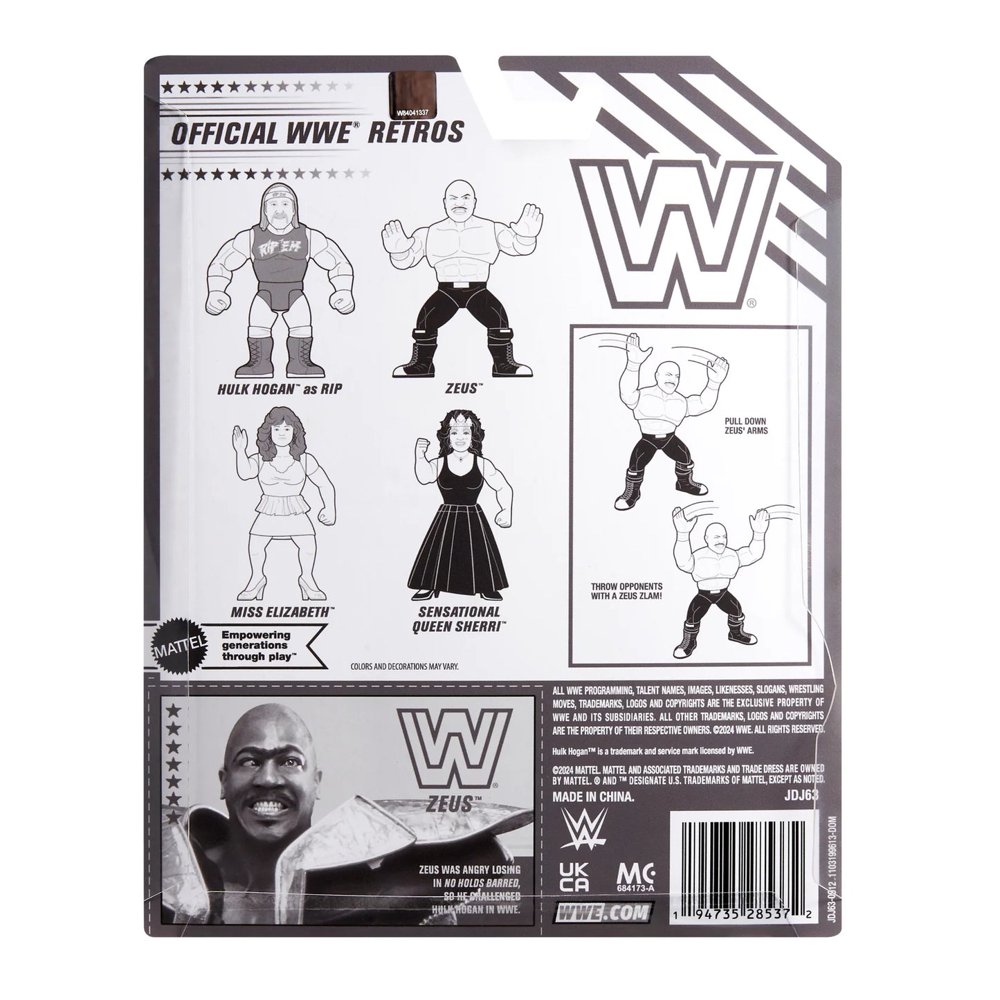 WWE Mattel Retro Series 17 Zeus Mattel Creations Exclusive