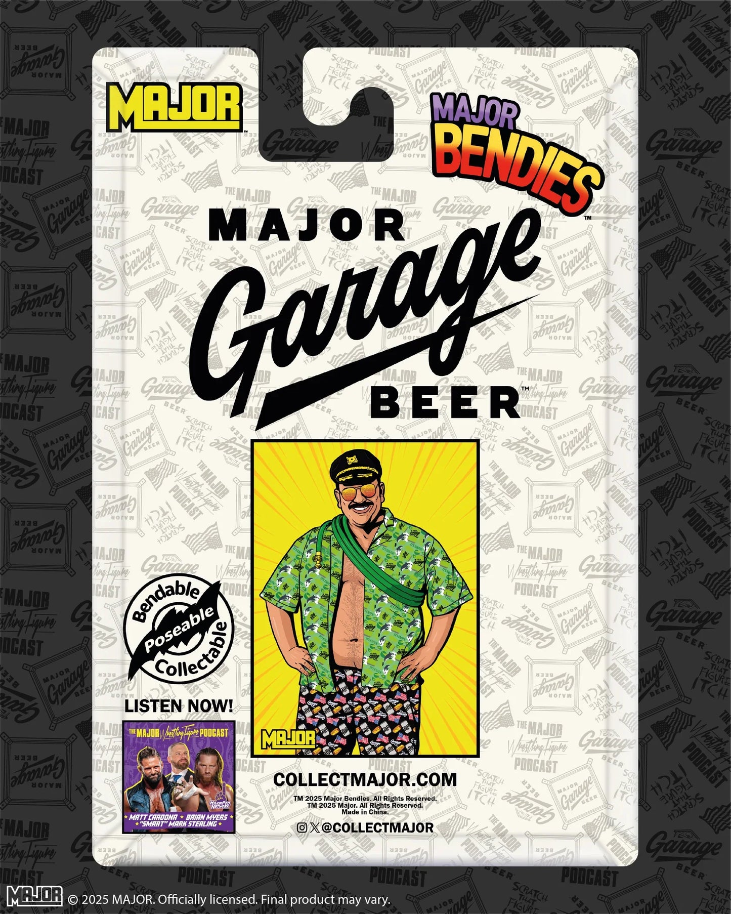 Major Wrestling Figure Podcast Major Bendies Captain Joe Shoes [Garage Beer Variant] Action & Toy Figures PWcatalog