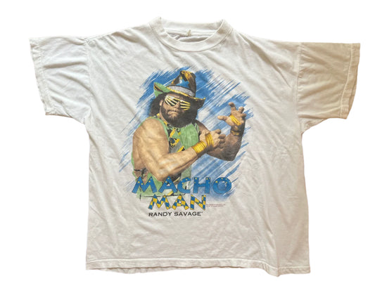 1992 “Macho Man” Randy Savage German Tour T-Shirt Pwcatalog