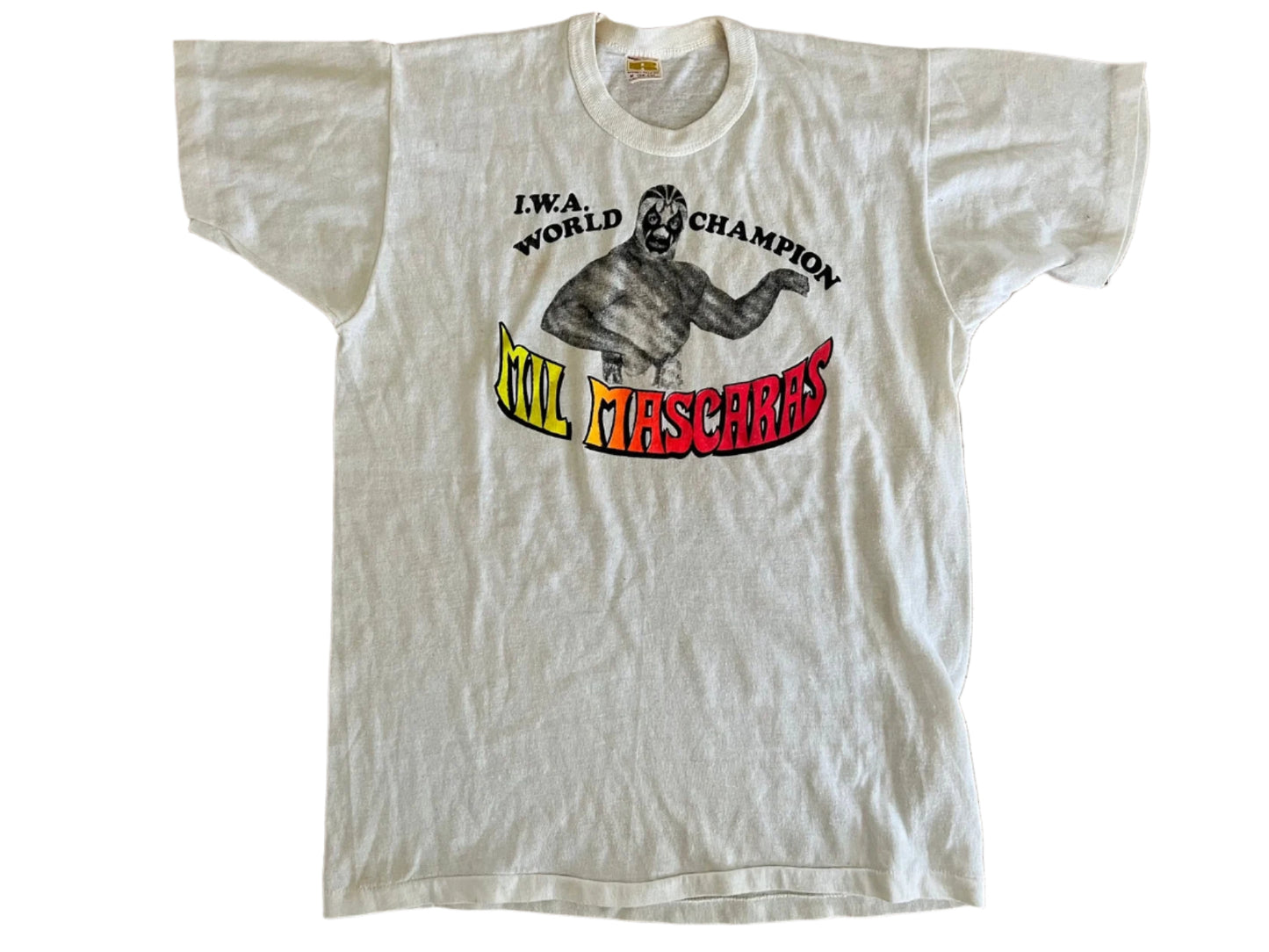 1975 IWA World Champion Mil Mascaras T-Shirt Pwcatalog