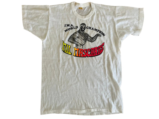 1975 IWA World Champion Mil Mascaras T-Shirt Pwcatalog
