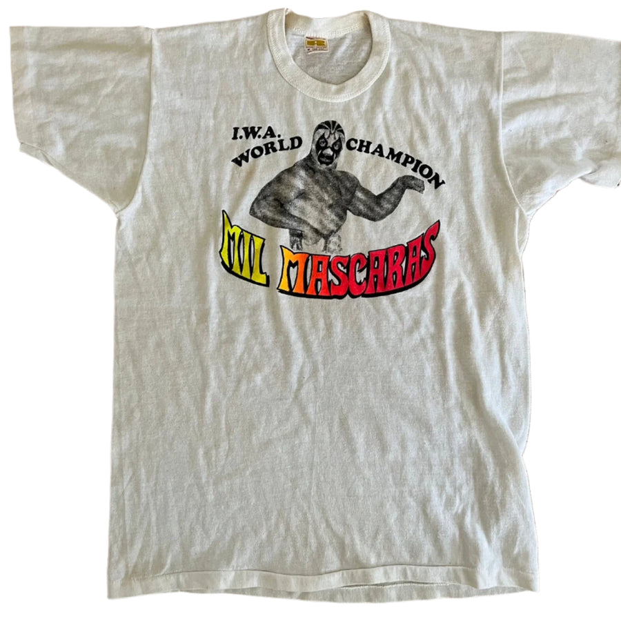 1975 IWA World Champion Mil Mascaras T-Shirt Pwcatalog