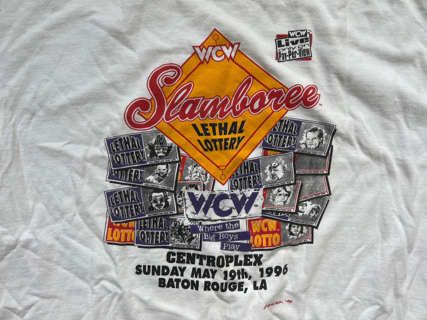 1996 WCW Slamboree T-Shirt Pwcatalog