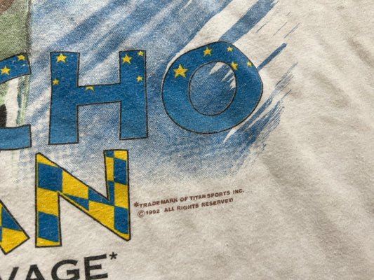 1992 “Macho Man” Randy Savage German Tour T-Shirt - image 2