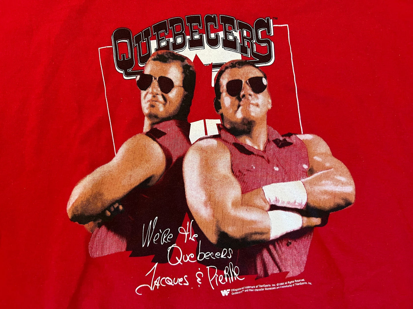 1994 WWF Quebecers T-shirt Pwcatalog