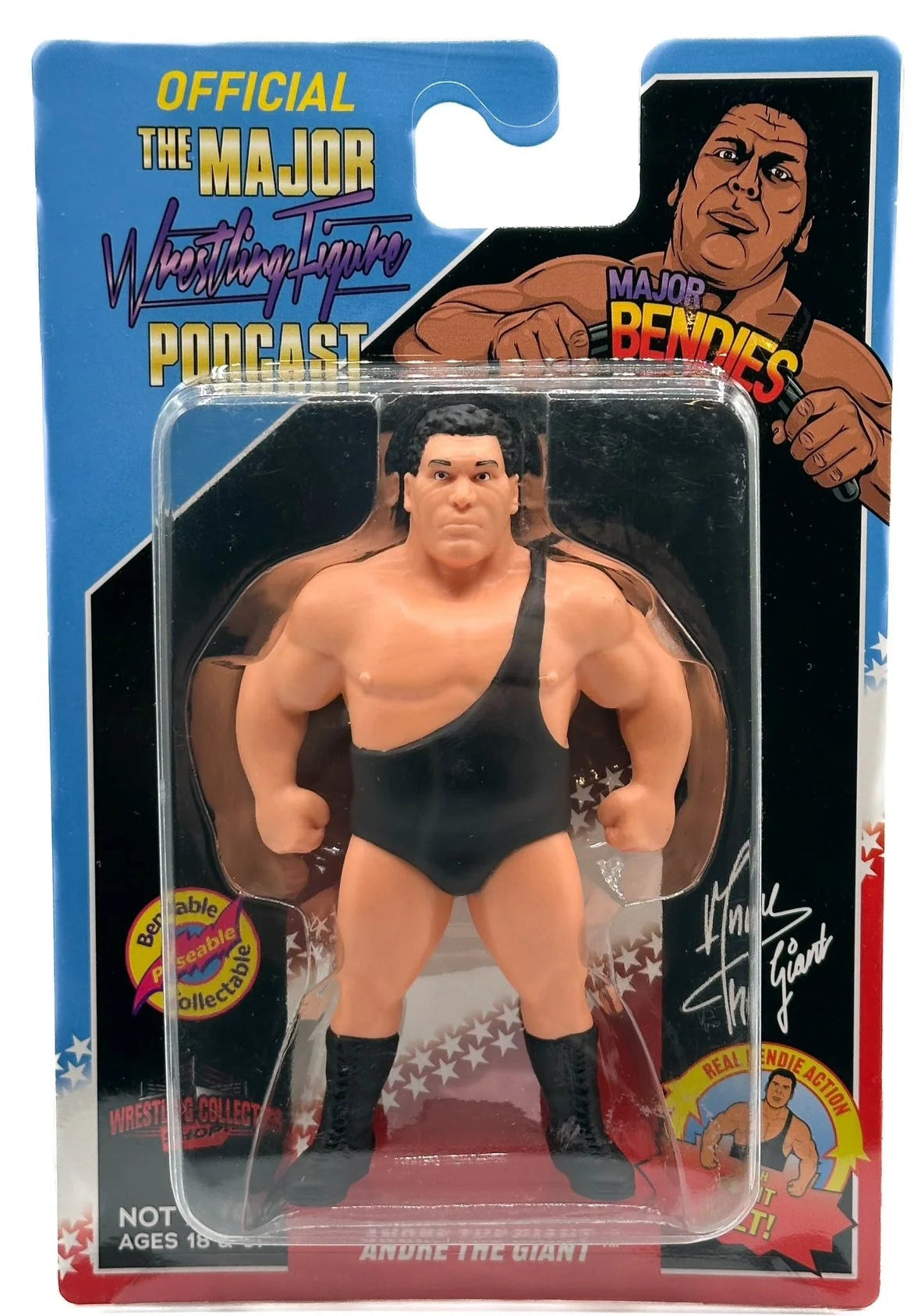 Major Wrestling Figure Podcast Major Bendies Andre the Giant [Exclusive] Action & Toy Figures PWcatalog