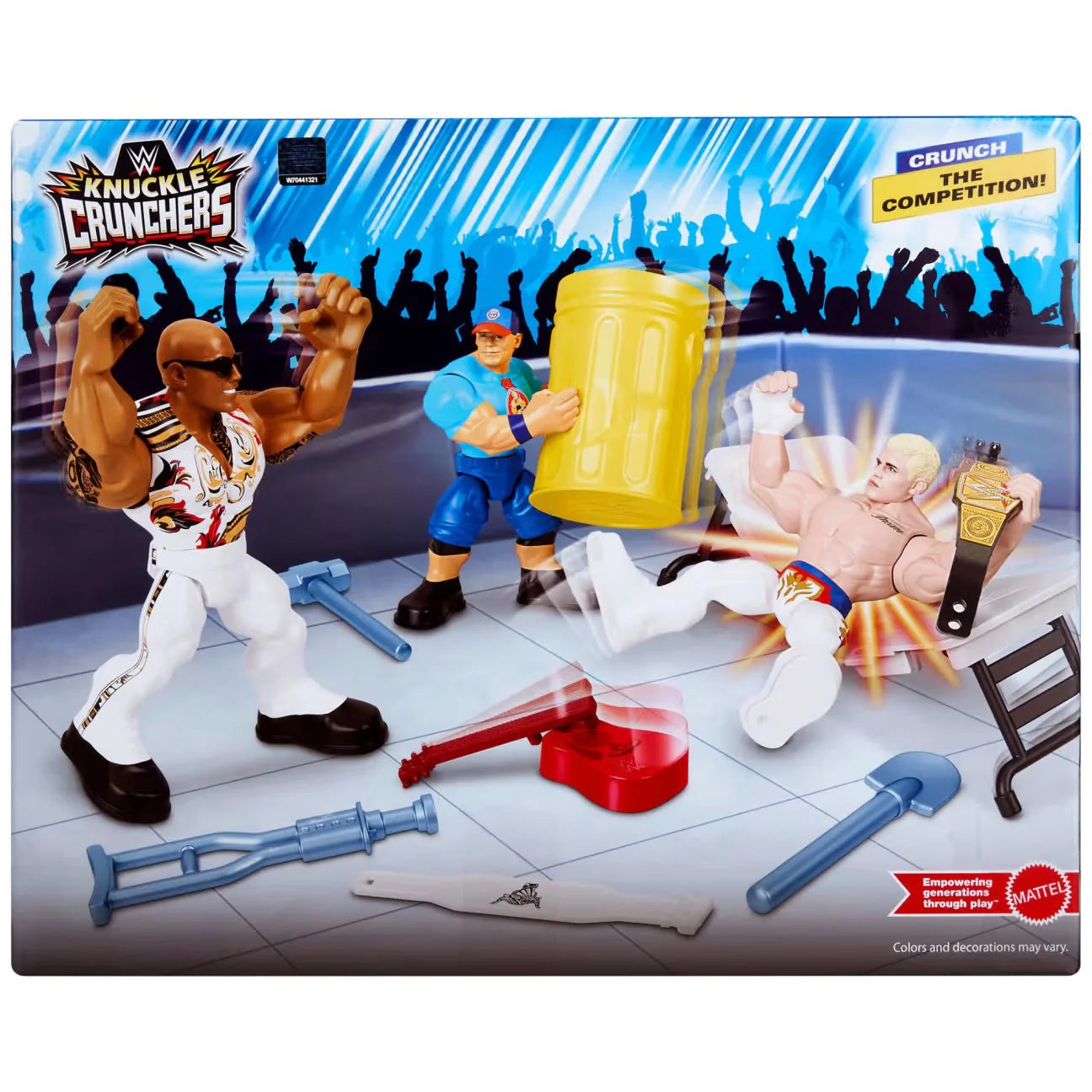 WWE Mattel Knuckle Crunchers WrestleMania 3-Pack Action & Toy Figures PWcatalog