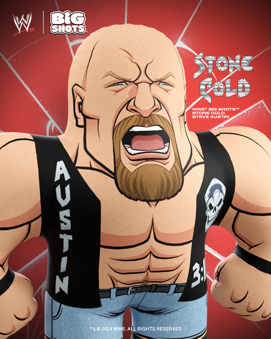 WWE Big Shots "Stone Cold" Steve Austin 2024 PWcatalog
