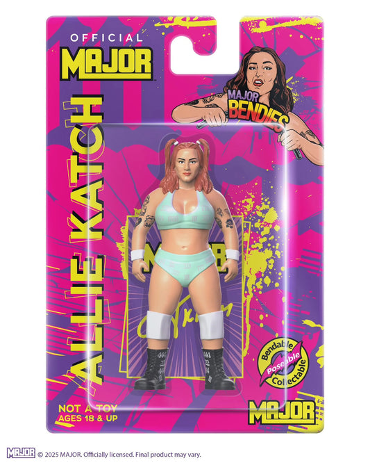 Major Wrestling Figure Podcast Major Bendies Limited Edition Allie Katch Action & Toy Figures PWcatalog