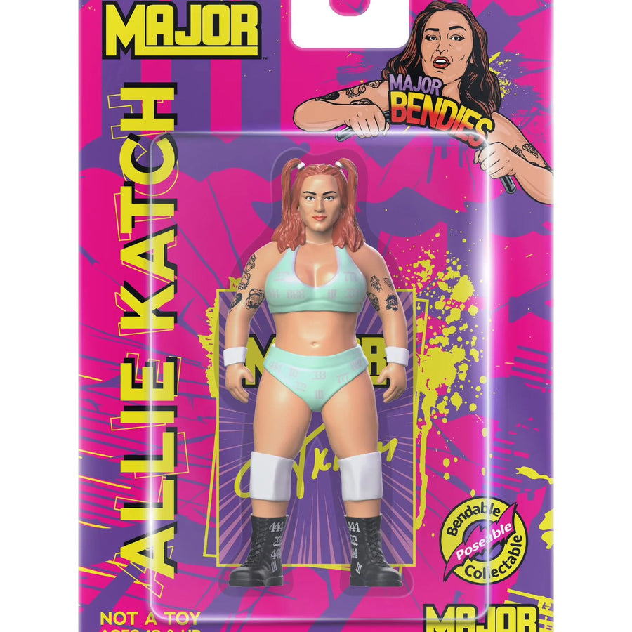 Major Wrestling Figure Podcast Major Bendies Limited Edition Allie Katch Action & Toy Figures PWcatalog