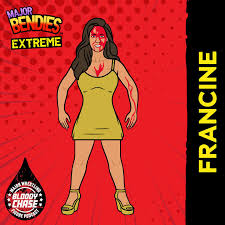 Major Wrestling Figure Podcast Major Bendies Extreme Series 2 Francine (Bloody Chase) Action & Toy Figures PWcatalog