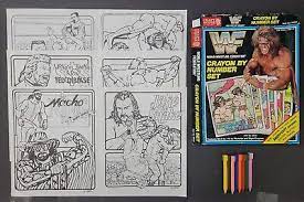 WWF Crayons by Number Ultimate Warrior 1990