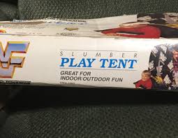 Vintage 1991 WWF Slumber Play Tent Hulkamania & Ultimate Warrior