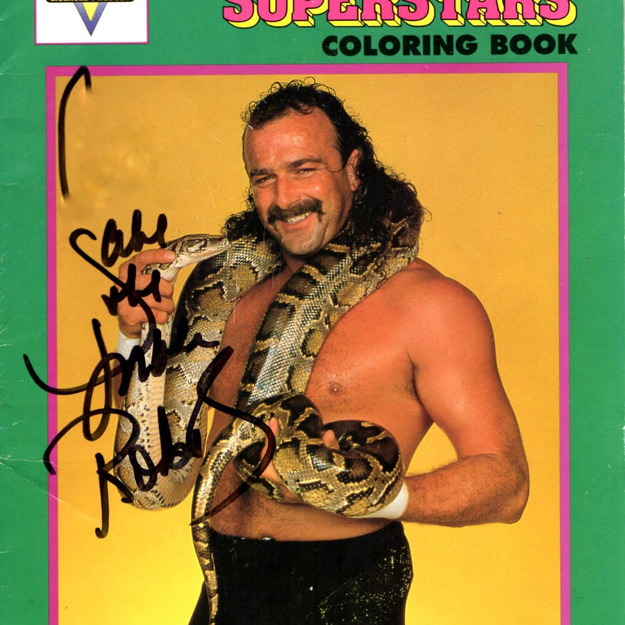 1991 WWF Superstars Jake the snake roberts Coloring Book Magazine Pwcatalog