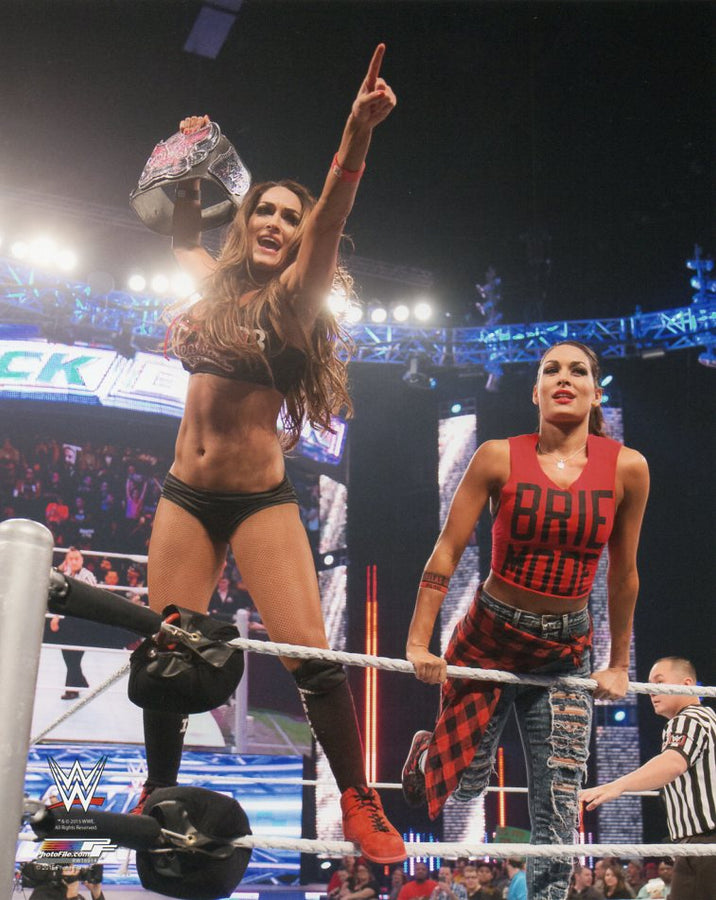 The Bella Twins Nikki & Brie WWE Photofile 8x10' Photo Wrestling Memorabilia PW Catalog