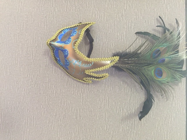 DALTON CASTLE PEACOCK FEATHER MASK