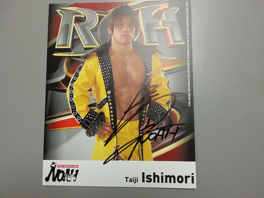 Taiji Ishimori Autographed 8 X 10 Photo