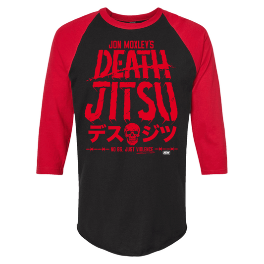 Jon Moxley Death Jitsu Baseball Tee T-Shirt PW Catalog