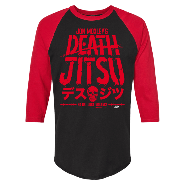 Jon Moxley Death Jitsu Baseball Tee T-Shirt PW Catalog