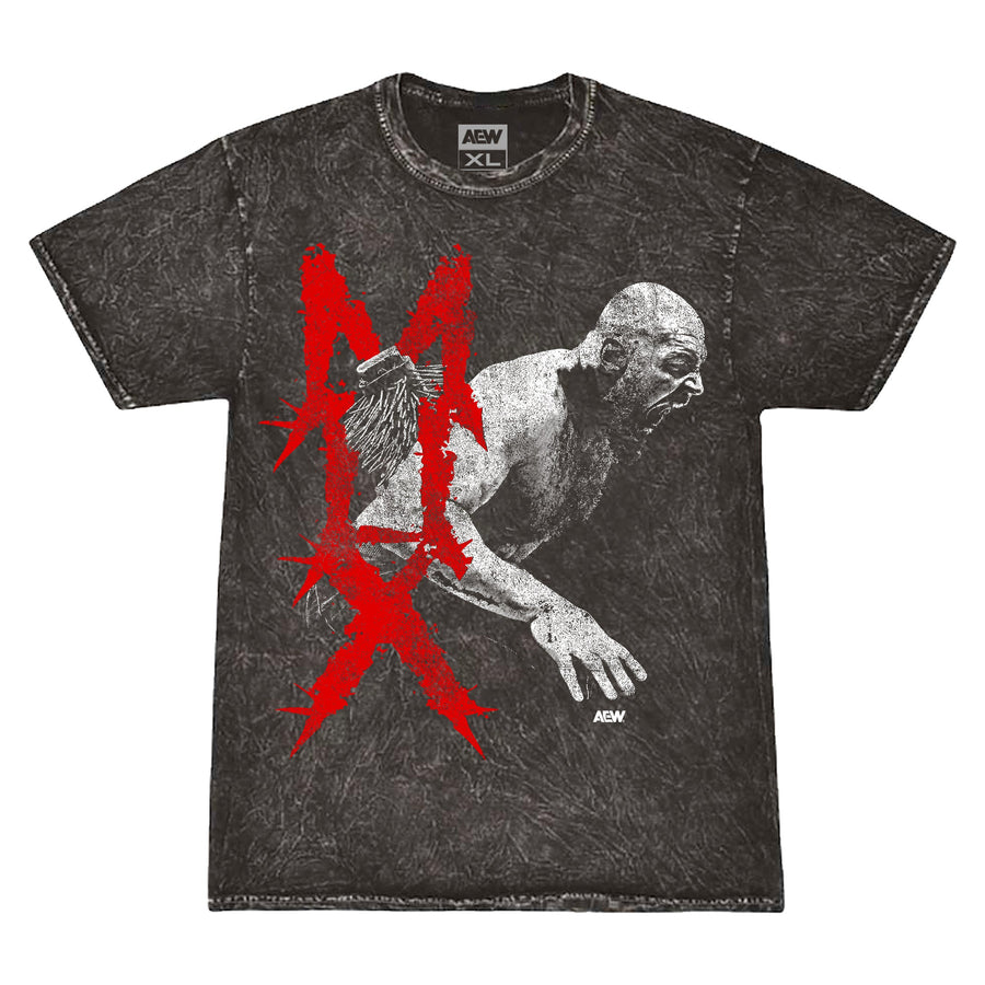 Jon Moxley Professional Wrestler Mineral Wash T-Shirt T-Shirt PW Catalog