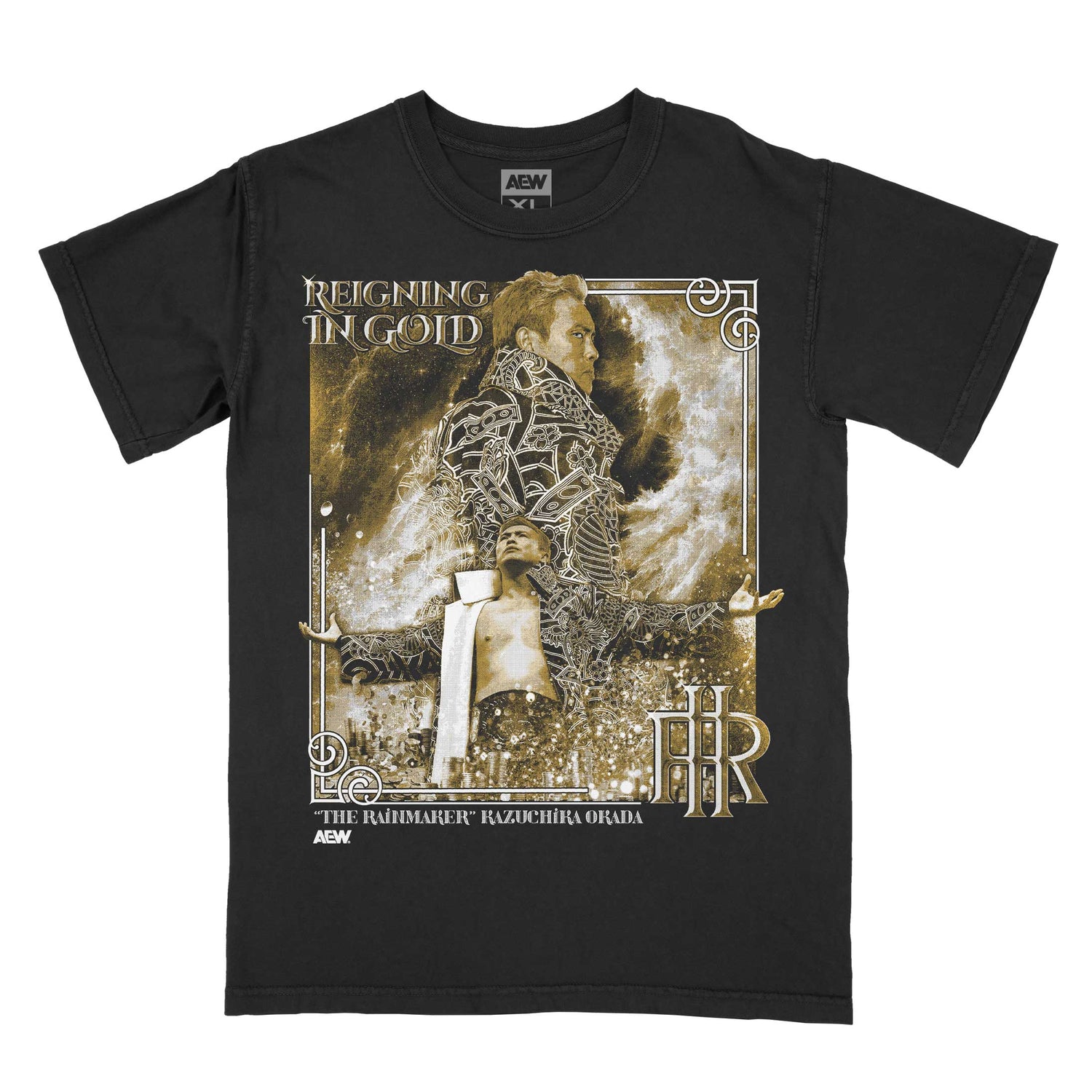 Kazuchika Okada Reigning in Gold T-Shirt T-Shirt PW Catalog