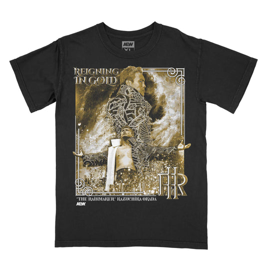 Kazuchika Okada Reigning in Gold T-Shirt T-Shirt PW Catalog
