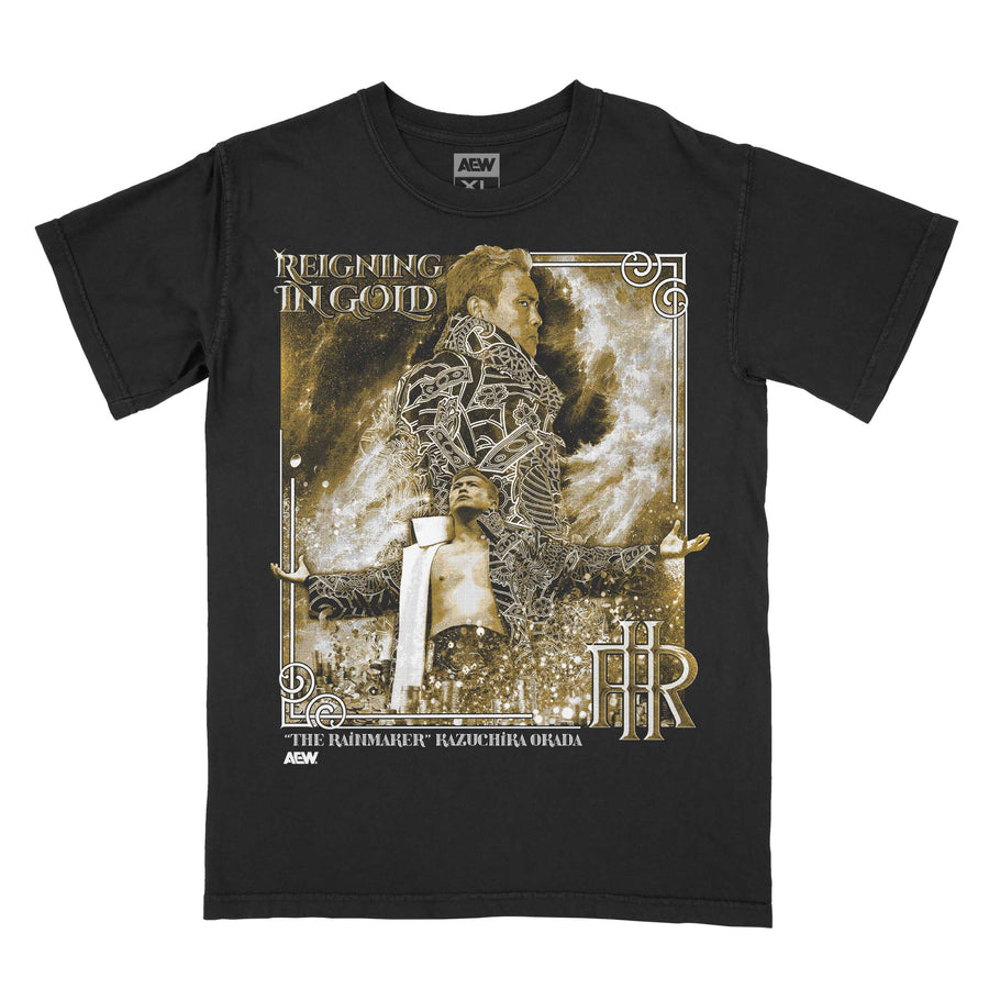 Kazuchika Okada Reigning in Gold T-Shirt T-Shirt PW Catalog