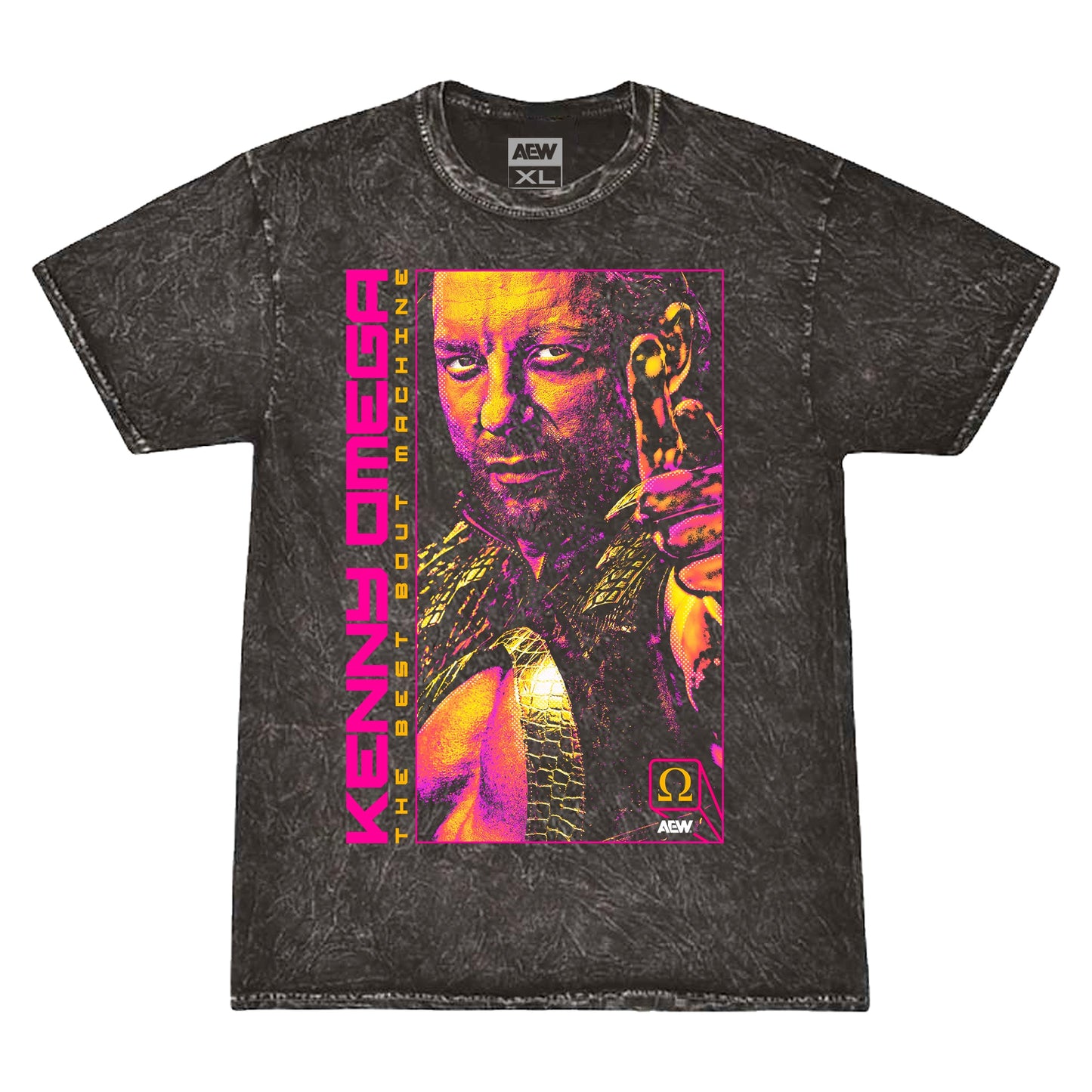 Kenny Omega Best Bout Machine Mineral Wash T-Shirt T-Shirt PW Catalog