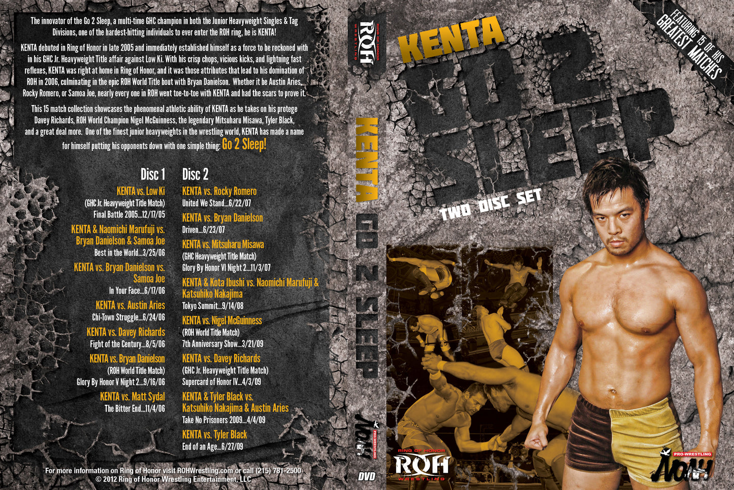 KENTA: Go 2 Sleep (2 Disc Set)
