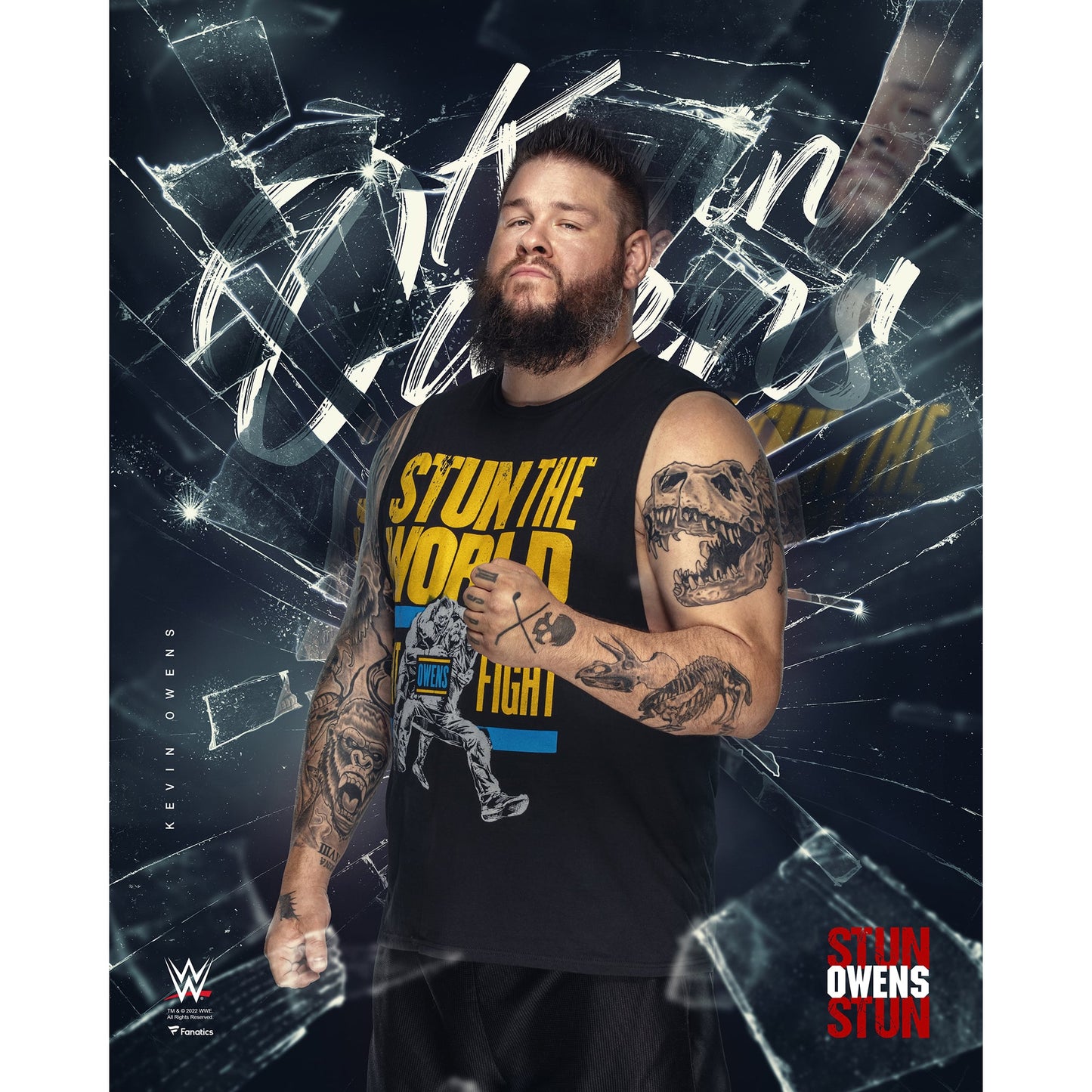 Kevin Owens Unsigned 16" x 20" Shattered Photograph